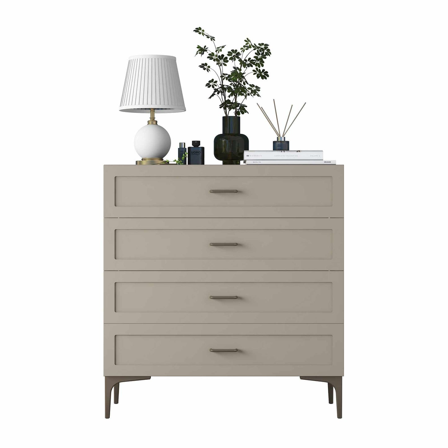 Συρταριέρα 85.6x90.7x45 εκ Sandstone 893RAN5848