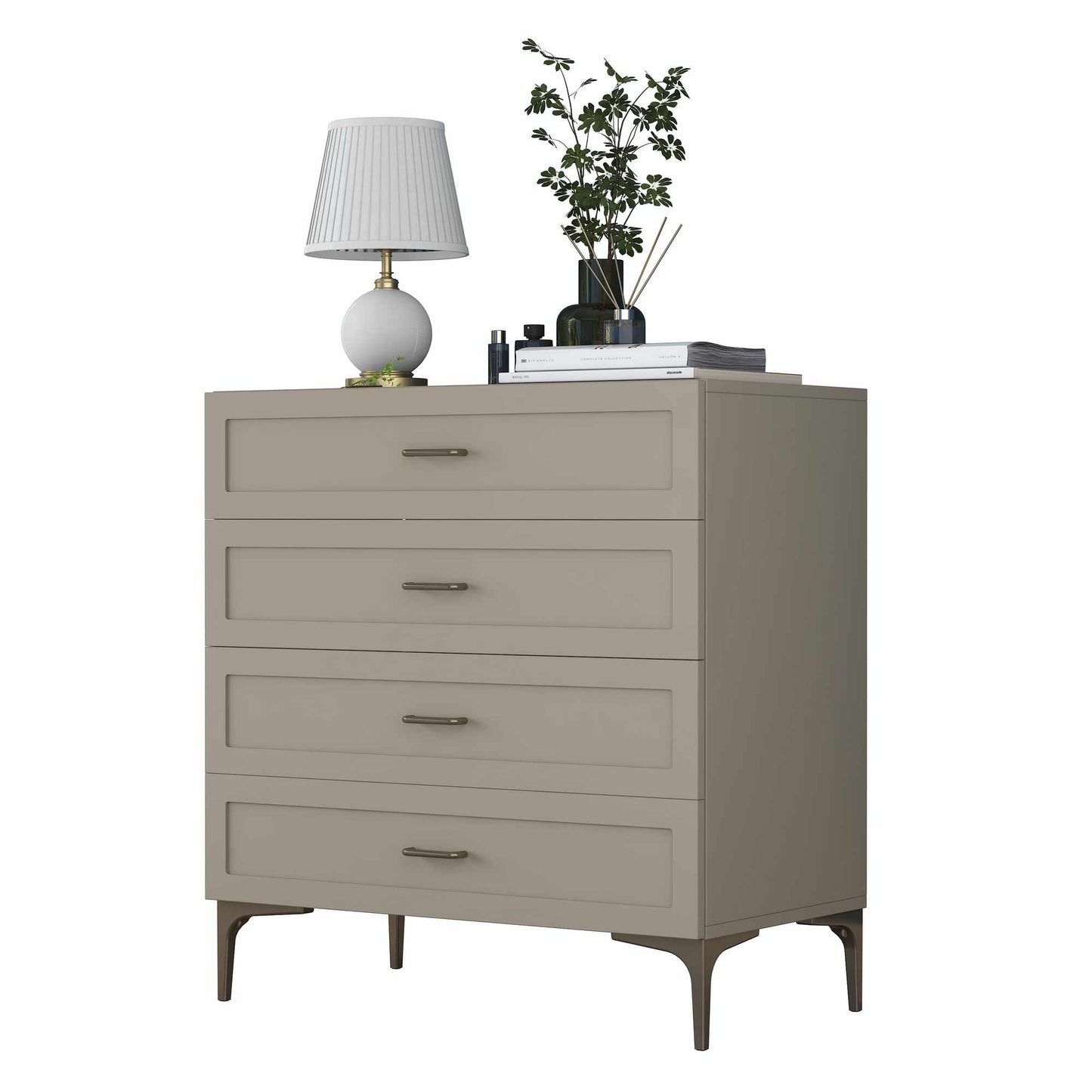 Συρταριέρα 85.6x90.7x45 εκ Sandstone 893RAN5848