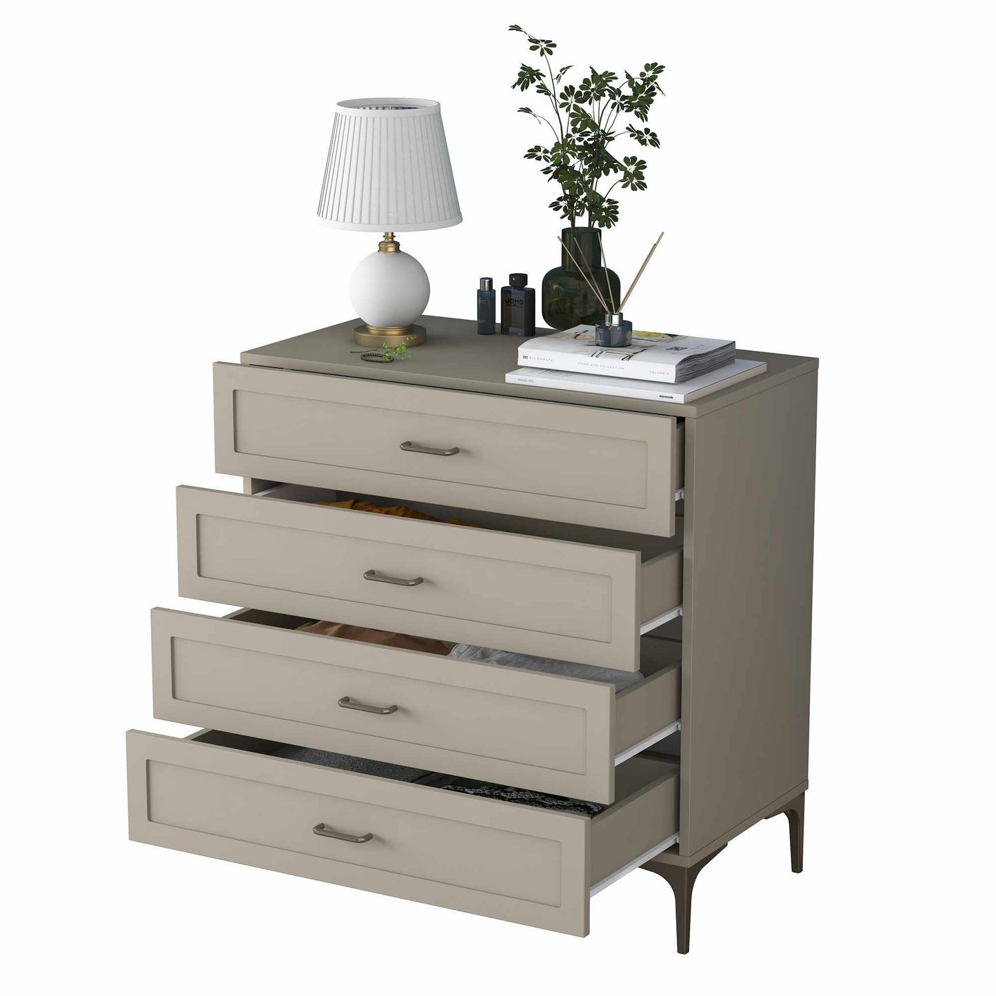 Συρταριέρα 85.6x90.7x45 εκ Sandstone 893RAN5848