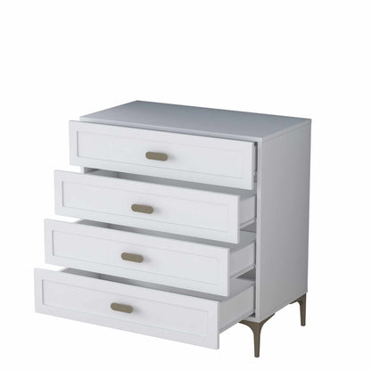 Συρταριέρα 85.6x90.7x45 εκ Λευκό 893RAN5849