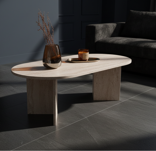 Κομψό Οβάλ Τραπεζάκι Σαλονιού