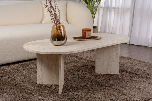 Τραπεζάκι Σαλονιού Travertine 119 x 60 x 40 εκ GR909NRD1103