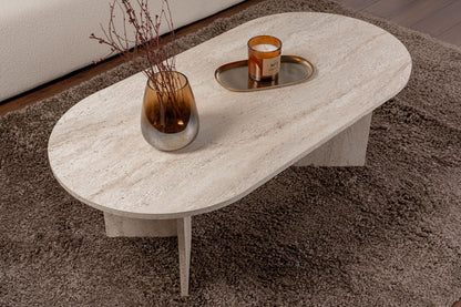 Τραπεζάκι Σαλονιού Travertine 119 x 60 x 40 εκ GR909NRD1103
