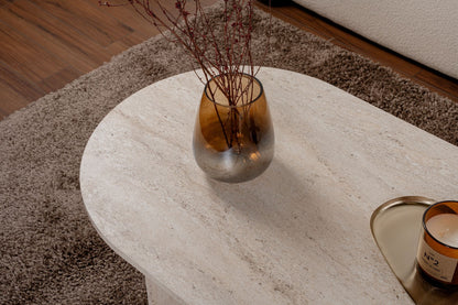 Τραπεζάκι Σαλονιού Travertine 119 x 60 x 40 εκ GR909NRD1103
