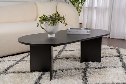 Τραπεζάκι Σαλονιού Wood Μαύρο 119 x 60 x 40 εκ GR909NRD1105