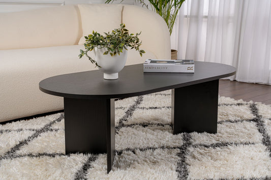 Τραπεζάκι Σαλονιού Wood Μαύρο 119 x 60 x 40 εκ GR909NRD1105