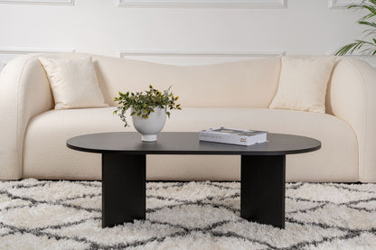 Τραπεζάκι Σαλονιού Wood Μαύρο 119 x 60 x 40 εκ GR909NRD1105