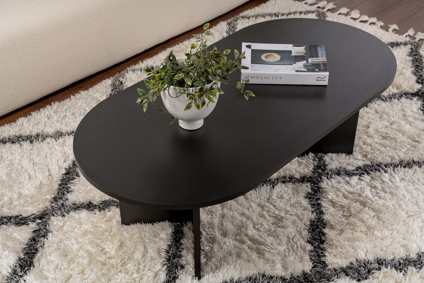 Τραπεζάκι Σαλονιού Wood Μαύρο 119 x 60 x 40 εκ GR909NRD1105