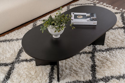 Τραπεζάκι Σαλονιού Wood Μαύρο 119 x 60 x 40 εκ GR909NRD1105