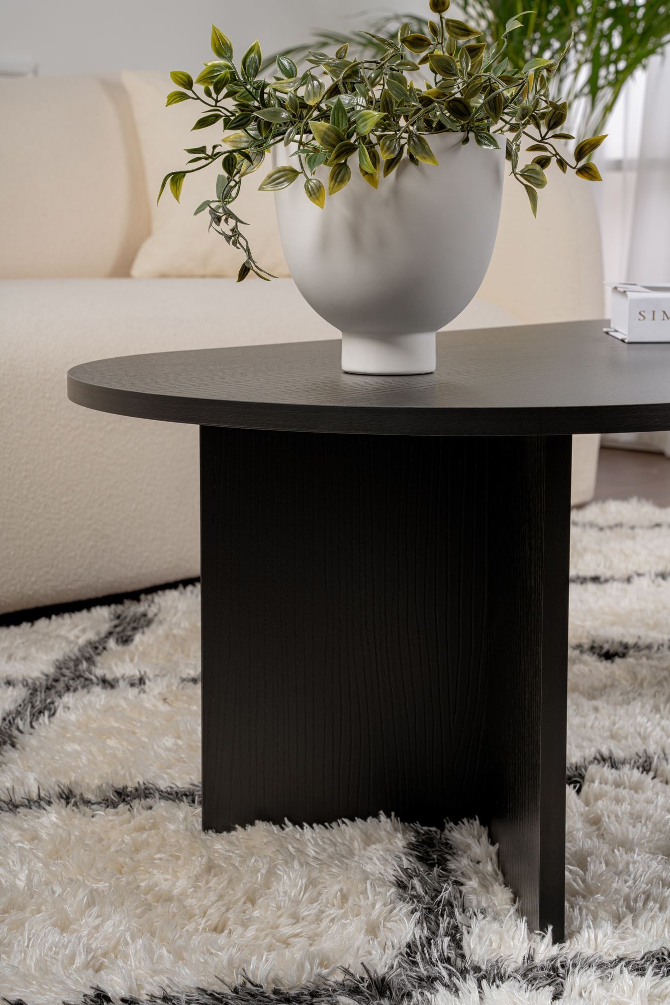 Τραπεζάκι Σαλονιού Wood Μαύρο 119 x 60 x 40 εκ GR909NRD1105