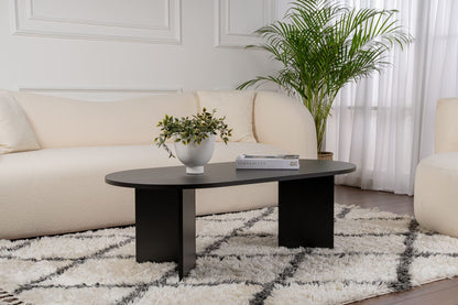 Τραπεζάκι Σαλονιού Wood Μαύρο 119 x 60 x 40 εκ GR909NRD1105