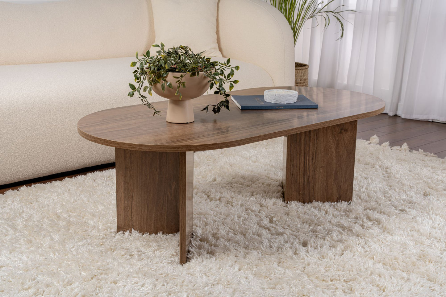 Τραπεζάκι Σαλονιού Venezia Καρυδί 119 x 60 x 40 εκ GR909NRD1109
