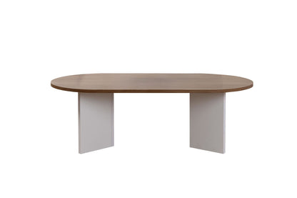 Τραπεζάκι Σαλονιού Venezia Καρυδί - Λευκό 119 x 60 x 40 εκ GR909NRD1111