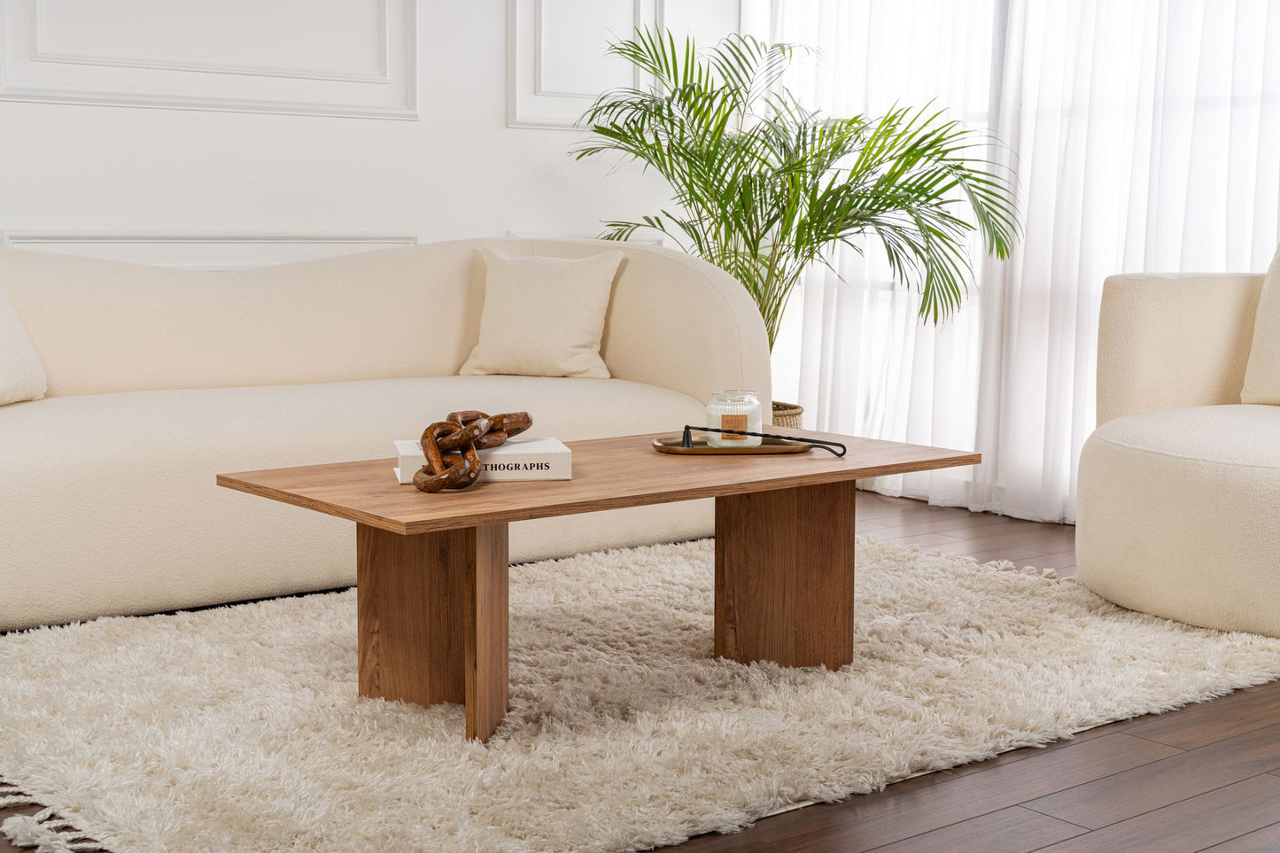 Τραπεζάκι Σαλονιού Πεύκο Atlantic 119 x 60 x 40 εκ GR909NRD1114