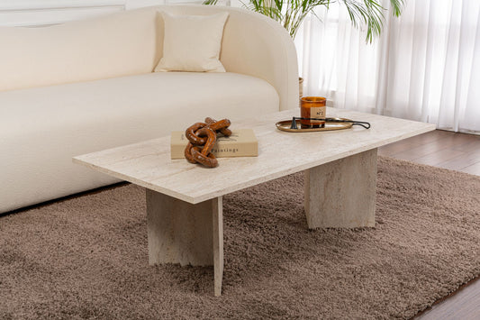 Τραπεζάκι Σαλονιού Travertine 119 x 60 x 40 εκ GR909NRD1116