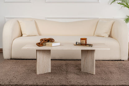 Τραπεζάκι Σαλονιού Travertine 119 x 60 x 40 εκ GR909NRD1116