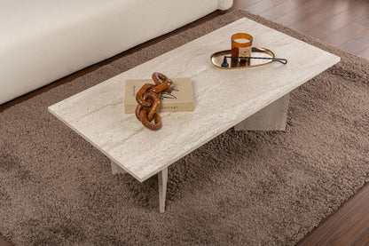 Τραπεζάκι Σαλονιού Travertine 119 x 60 x 40 εκ GR909NRD1116