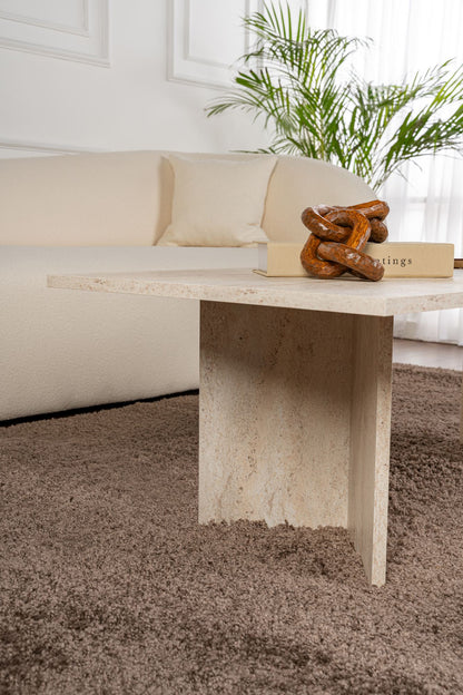 Τραπεζάκι Σαλονιού Travertine 119 x 60 x 40 εκ GR909NRD1116