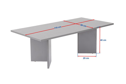 Τραπεζάκι Σαλονιού Wood Μαύρο 119 x 60 x 40 εκ GR909NRD1118