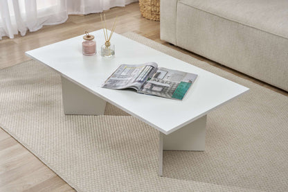 Τραπεζάκι Σαλονιού Λευκό 119 x 60 x 40 εκ GR909NRD1119