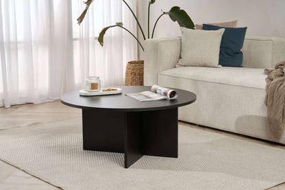 Τραπεζάκι Σαλονιού Wood Μαύρο 90 x 90 x 40 εκ GR909NRD1124