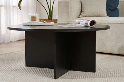 Τραπεζάκι Σαλονιού Wood Μαύρο 90 x 90 x 40 εκ GR909NRD1124