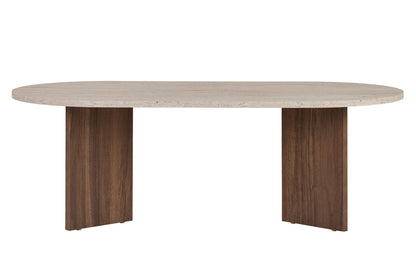 Τραπεζάκι Σαλονιού Travertine - Καρυδί 119 x 60 x 40 εκ GR909NRD1125