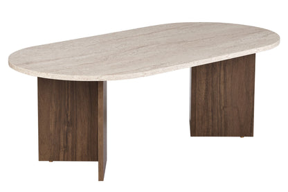 Τραπεζάκι Σαλονιού Travertine - Καρυδί 119 x 60 x 40 εκ GR909NRD1125