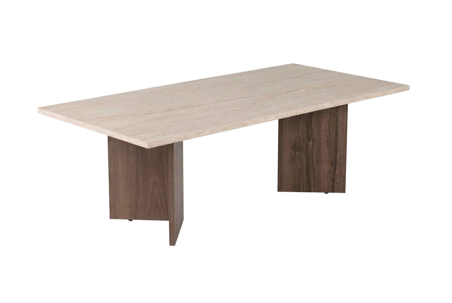 Τραπεζάκι Σαλονιού Travertine - Venezia Καρυδί 119 x 60 x 40 εκ GR909NRD1127