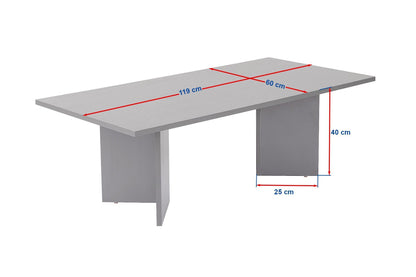Τραπεζάκι Σαλονιού Travertine - Venezia Καρυδί 119 x 60 x 40 εκ GR909NRD1127