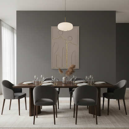 Πίνακας Ανάγλυφος Γκρί elephant με Χρυσά Ρινίσματα 120x80 εκ 91883