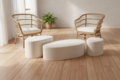 Τραπεζάκια Σαλονιού Λευκό