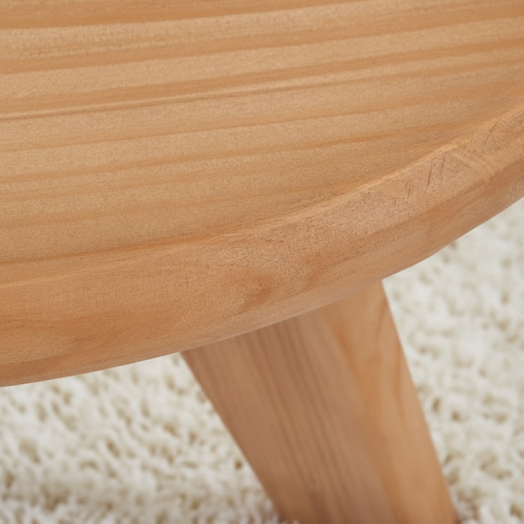 Τραπεζάκια Σαλονιού Σετ 2 τεμ Στρόγγυλα Βοηθητικό Μασίφ Ξύλο 80 και 60 εκ Διάμετρος 92143-44