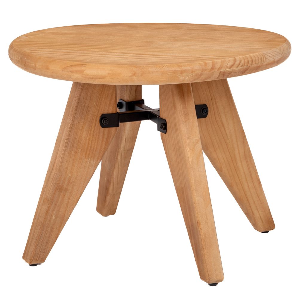 Τραπεζάκια Σαλονιού Σετ 2 τεμ Στρόγγυλα Βοηθητικό Μασίφ Ξύλο 80 και 60 εκ Διάμετρος 92143-44