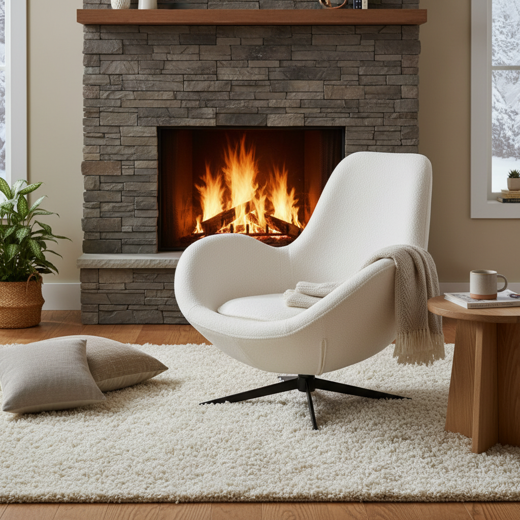 Κομψή Περιστρεφόμενη Πολυθρόνα