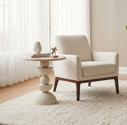 Μοντέρνο Στρογγυλό Τραπεζάκι Σαλονιού