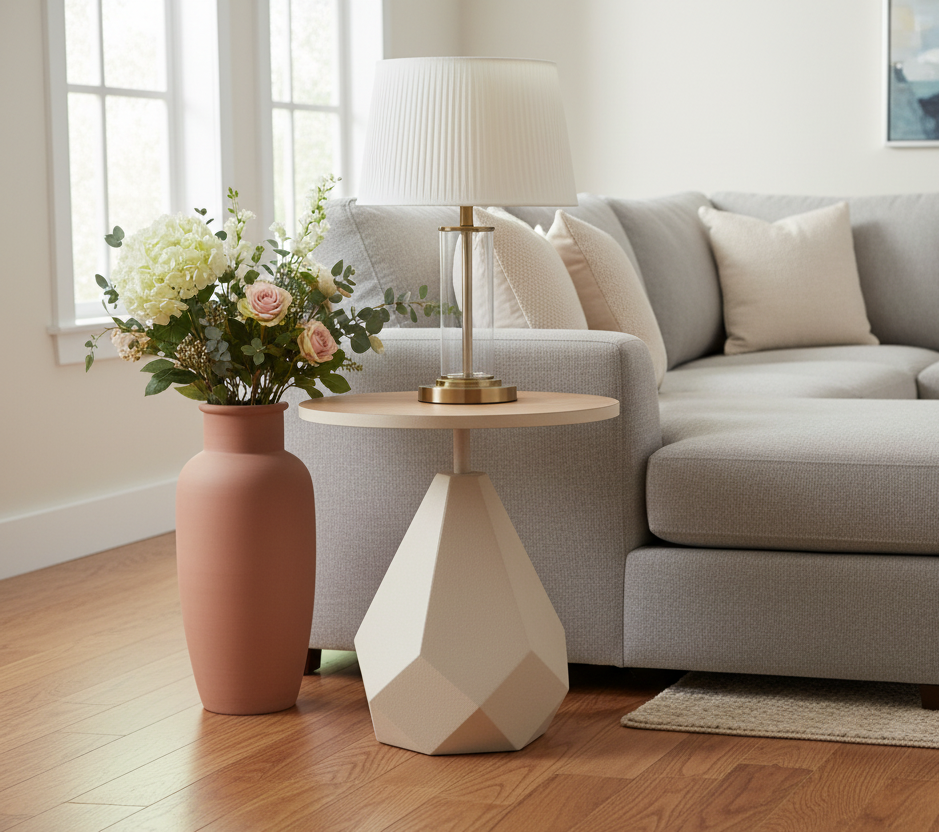 Στρογγυλό Τραπεζάκι Σαλονιού Βοηθητικό