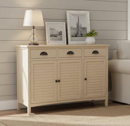 Ξύλινος Μπουφές σε Μπεζ