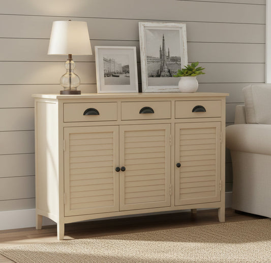 Ξύλινος Μπουφές σε Μπεζ