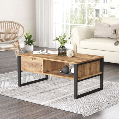 Τραπεζάκι Σαλονιού Πεύκο Atlantic 100 x 59,7 x 44,4 εκ GR956LCS1235