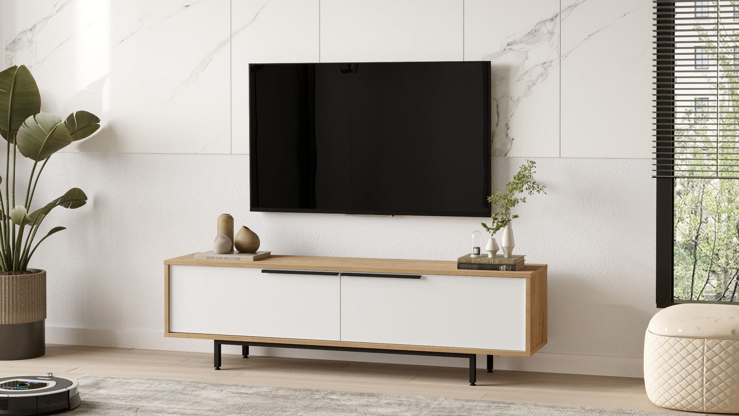 Έπιπλο Τηλεόρασης TV Βάση Σύνθεση Δρυς Λευκό | 956LCS1694