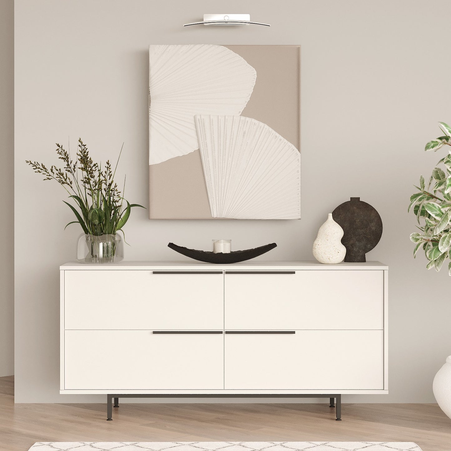 Μπουφές Λευκό 160x44,5x74,3cm | 956LCS3441