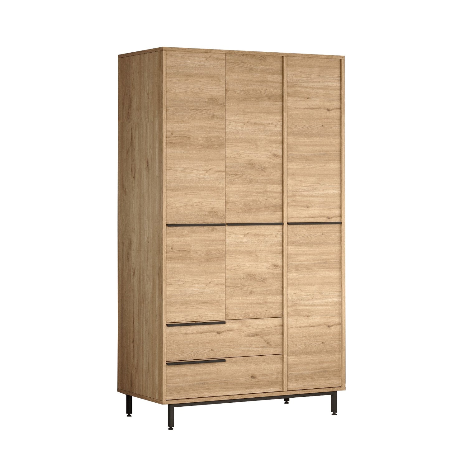 Ντουλάπα 112.2x195.6x55 εκ Καρυδί 956LCS3493