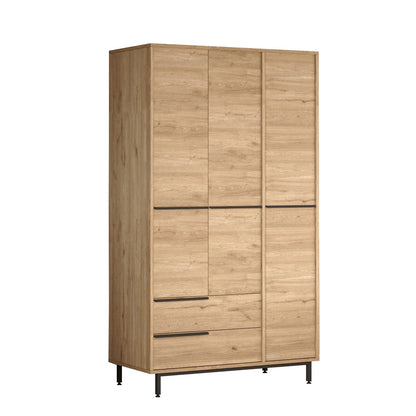 Ντουλάπα 112.2x195.6x55 εκ Καρυδί 956LCS3493