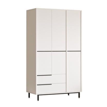 Ντουλάπα 112.2x195.6x55 εκ Λευκό 956LCS3495