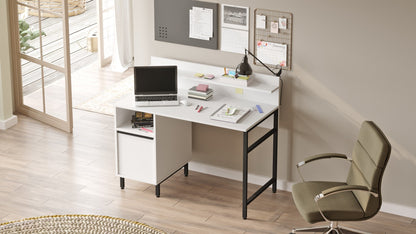 Γραφείο Υπολογιστή και Μελέτης Λευκό | 956LCS3498