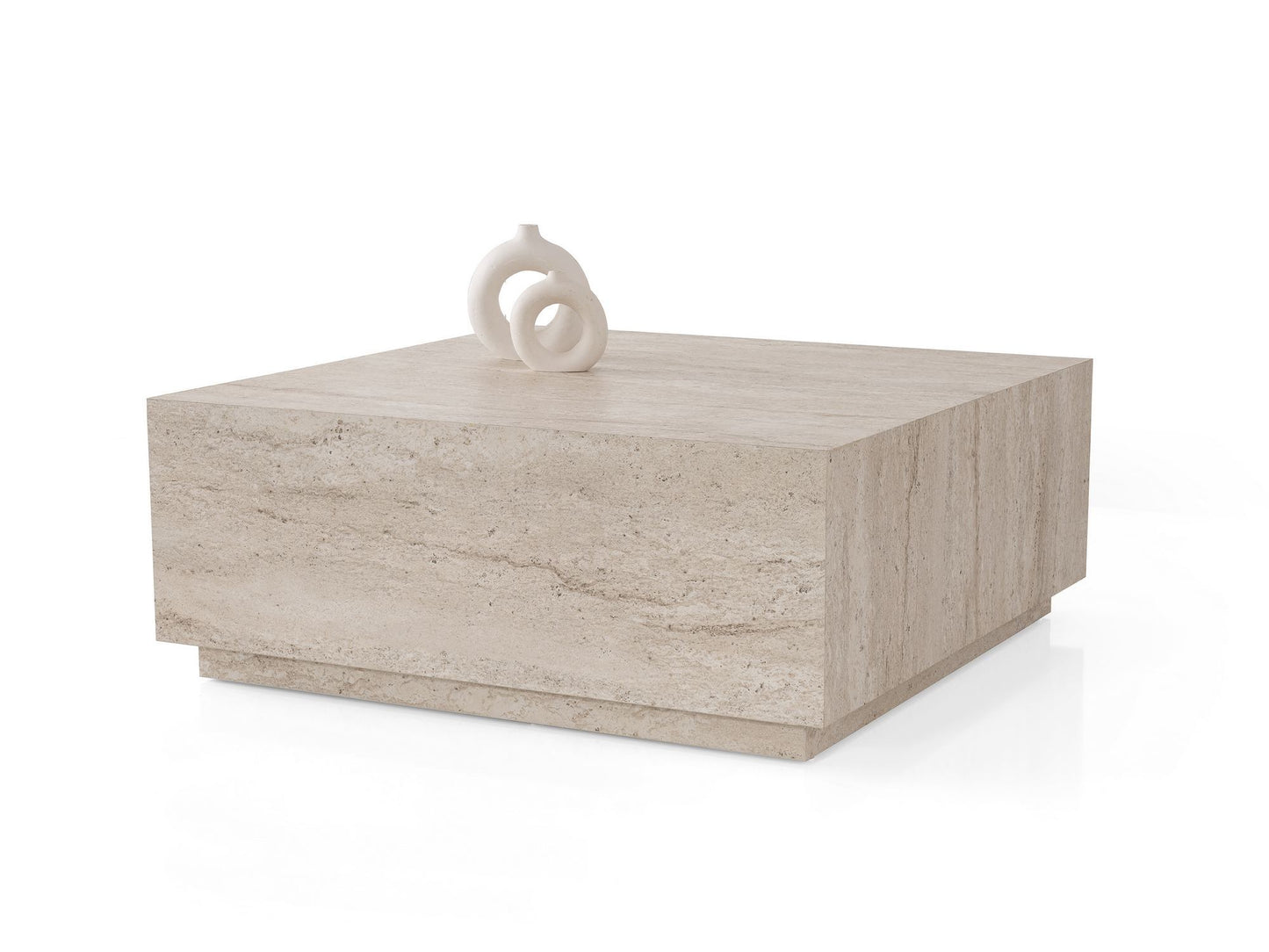Τραπεζάκι Σαλονιού Travertine 90 x 90 x 35,5 εκ GR974NMB2229
