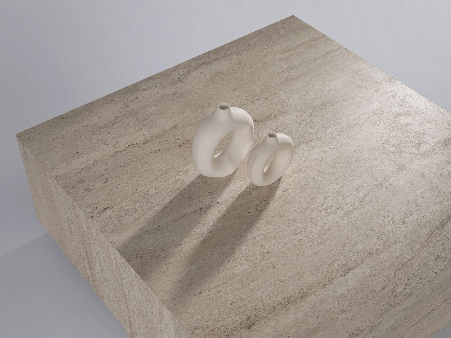 Τραπεζάκι Σαλονιού Travertine 90 x 90 x 35,5 εκ GR974NMB2229