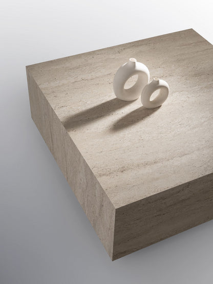 Τραπεζάκι Σαλονιού Travertine 90 x 90 x 35,5 εκ GR974NMB2229
