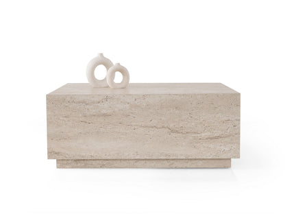 Τραπεζάκι Σαλονιού Travertine 90 x 90 x 35,5 εκ GR974NMB2229